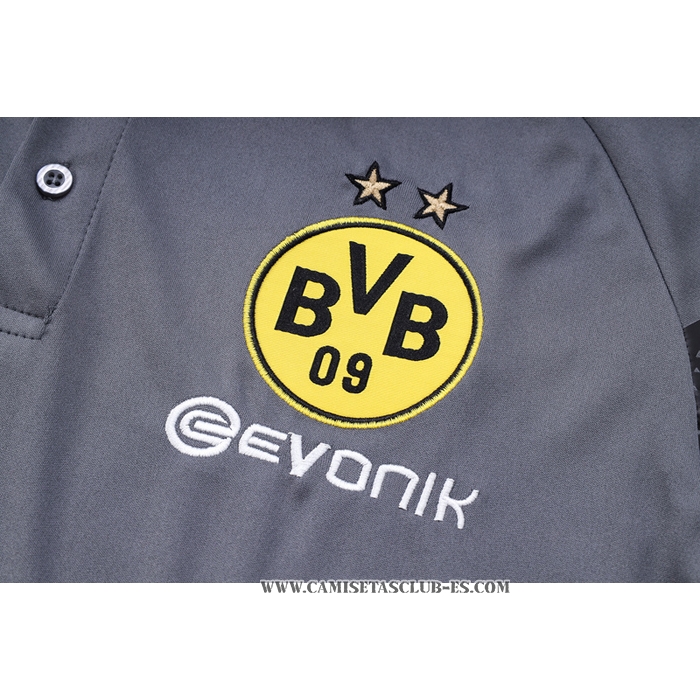 Camiseta Polo del Borussia Dortmund 23-24 Gris